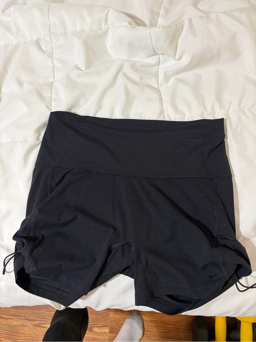 Gymshark Black High-Waist Athletic Shorts